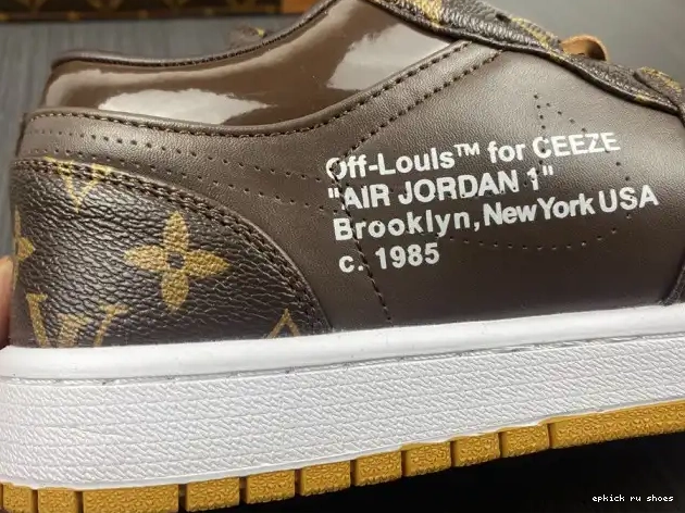Rep LOW Air 1 Off-Louis Jordan x AJ1 OW 0523